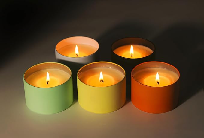 Aroparc Candle Tins 8oz with Lids, 24 Pack Seamless Candle Containers - Image 5