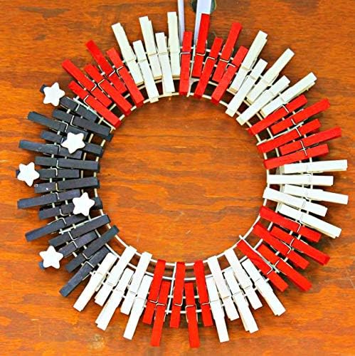 DurReus Small Clothespins Decorations Display Art Project Wood Kitchen Clips - Image 4