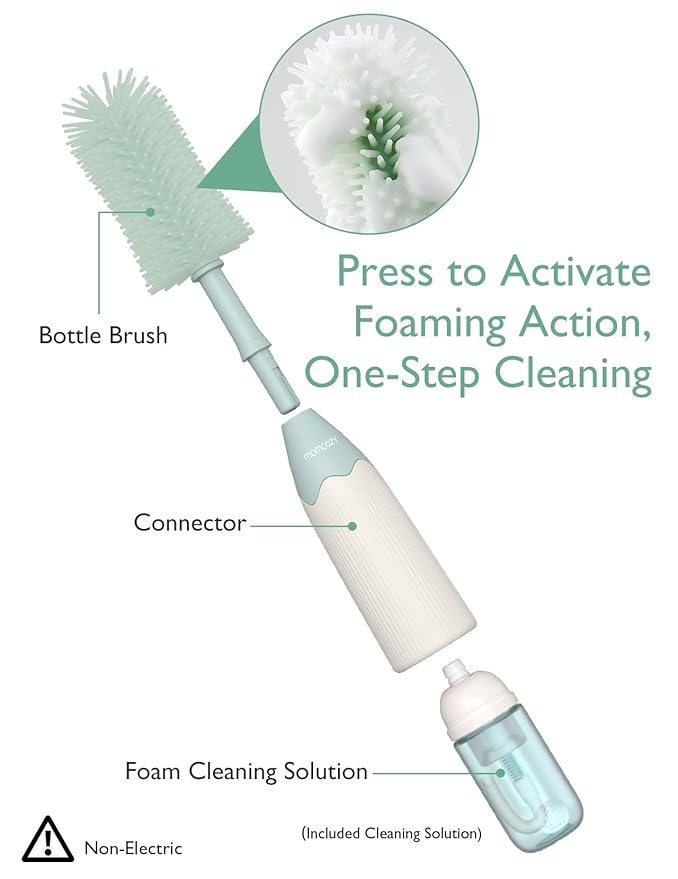 Momcozy Bottle Brush Kit, Innovative Push-Press Design - Image 2