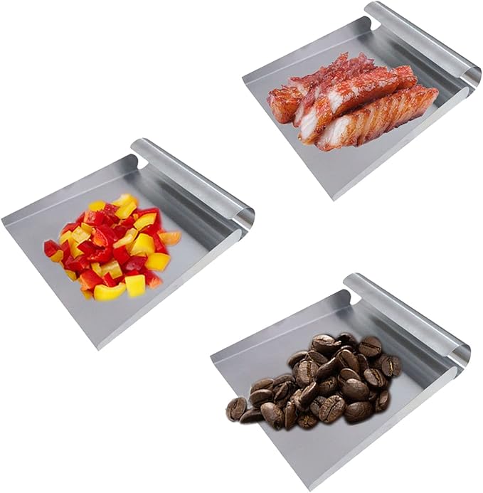 Stainless Steel Food Scooper, Food Mover, Food shovel Spatula, Cutting-board - Image 4