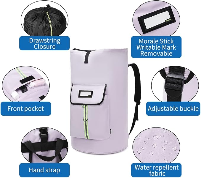 laundry bag backpack, extra-large heavy duty laundry bags, laundry backpack - Image 3