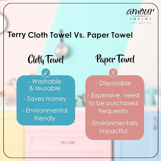 AMOUR INFINI Kitchen Towels Set of 4 - Image 6