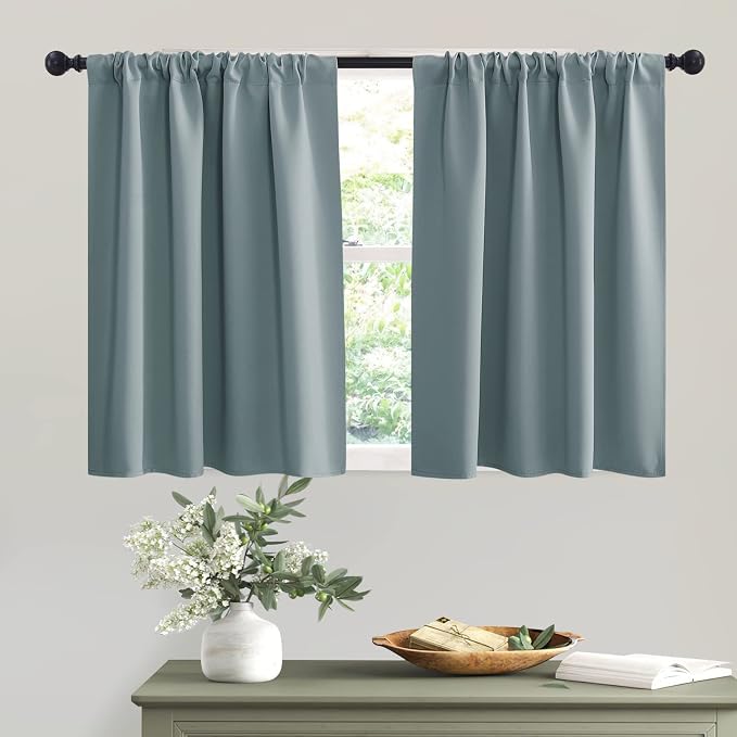 RYB HOME Small Window Curtains, Thermal Insulated Privacy Curtains and Drapes by RYBHOME