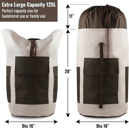 Laundry Bag Backpack, 125L Extra Large Travel Laundry Bags - Image 2