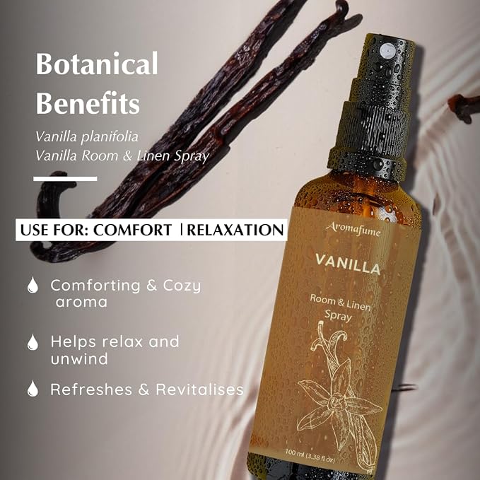 Vanilla Room, Linen & Pillow Spray by Aromafume | 100ml/3.38 fl oz | - Image 2