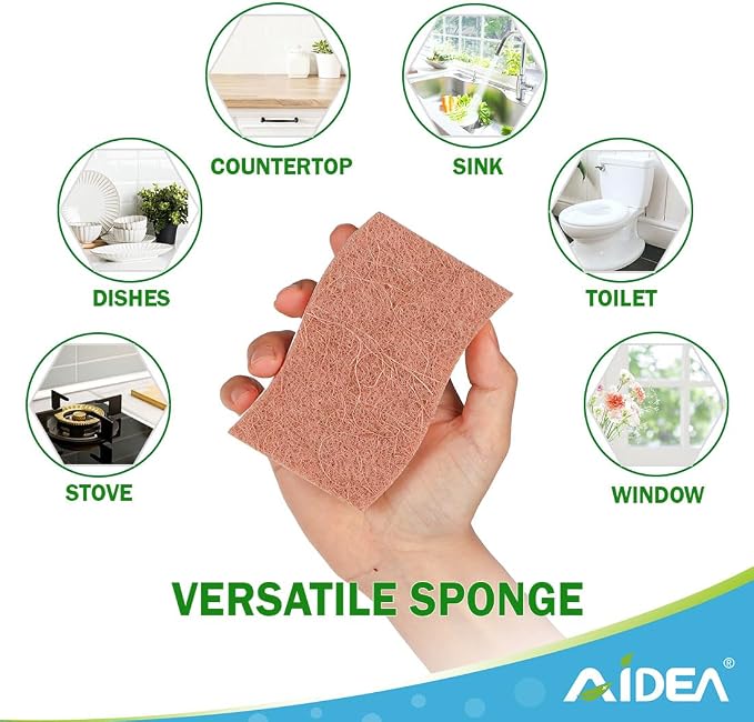 AIDEA Sponges Non Scratch, Natural Sponge - Image 5