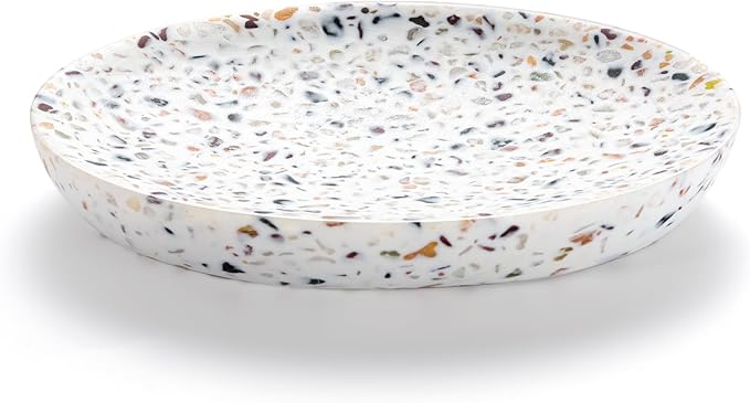 Luxspire Soap Dish, Resin Soap Tray Soap Holder Container Box, Oval Soap Plate by Luxspire