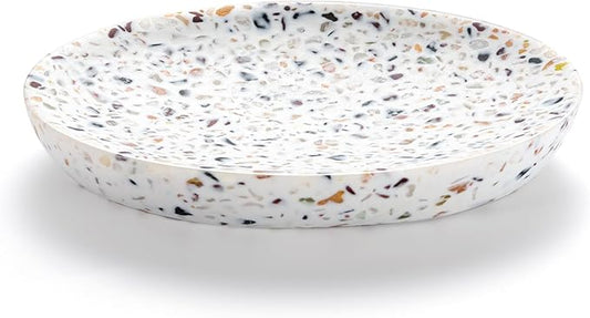 Luxspire Soap Dish, Resin Soap Tray Soap Holder Container Box, Oval Soap Plate by Luxspire