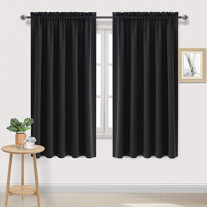 DWCN Blackout Curtains for Bedroom – Rod Pocket Thermal Insulated Noise by DWCN