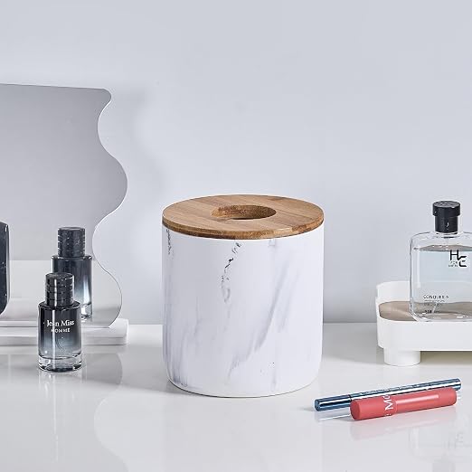 Polytree Marble White Mini Trash Can - Image 5