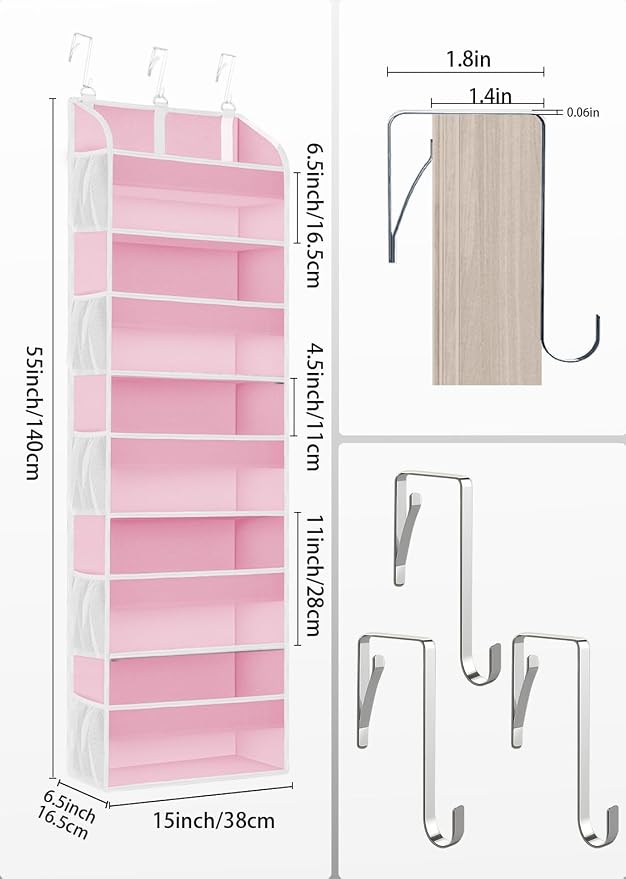 1 Pack Over The Door Storage Organizer - Image 6