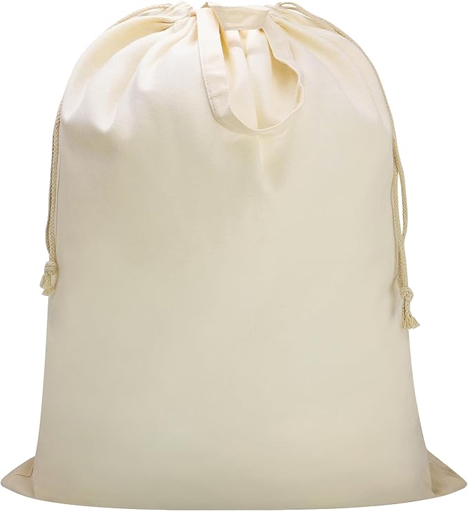Canvas Laundry Bag 33"x 35", Thick Cotton Laundry Bag by CALACH
