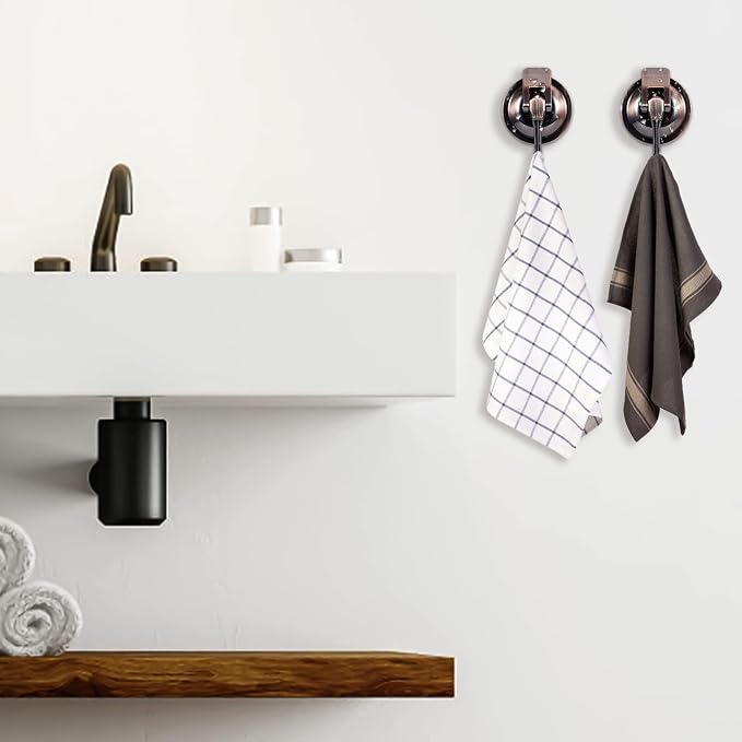 Suction Cup Hooks for Shower, Glass Door, Tile – Loofah, Bath Robe Hook Holder - Image 6