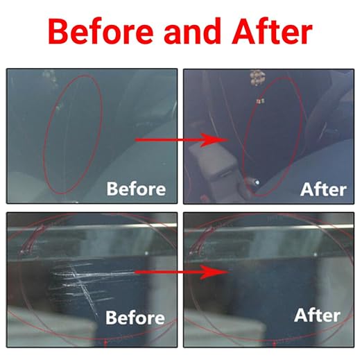 Windshield Scratch Remover Set Glass Polishing Kit Abrasive Discs Polish Pads - Image 5