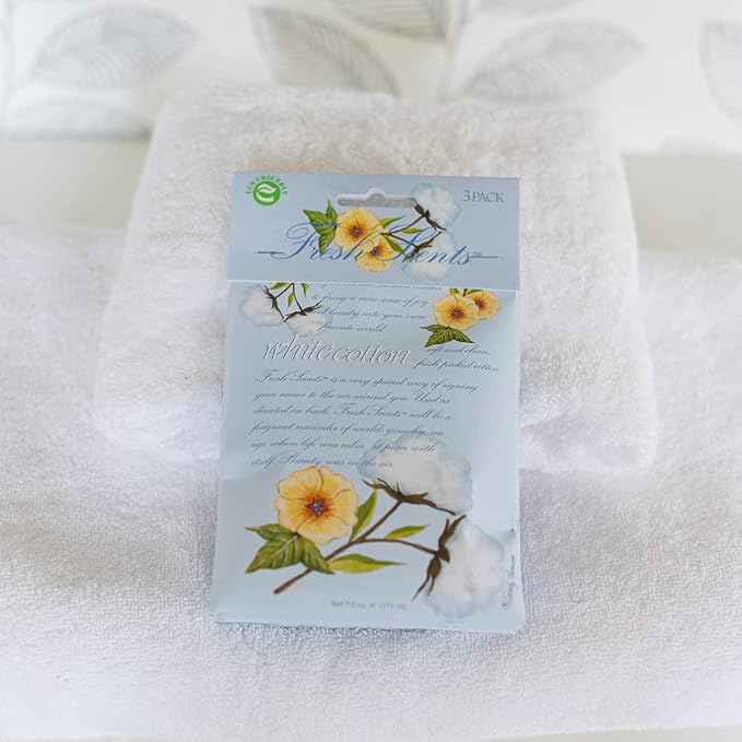 WILLOWBROOK | Fresh Scents Scented Sachet Packet | White Cotton | Air Freshener - Image 3