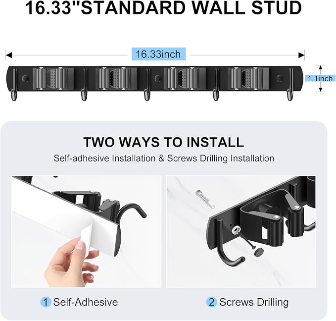 nacena Broom holder Wall Mount - Image 2