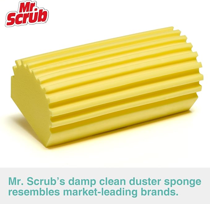 4 Pack Damp Dusting Sponge Duster, Reusable Household Cleaning Sponge Tool - Image 2
