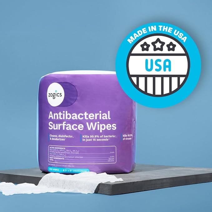 Zogics Antibacterial Wipes – Disinfecting Wipes - Image 6