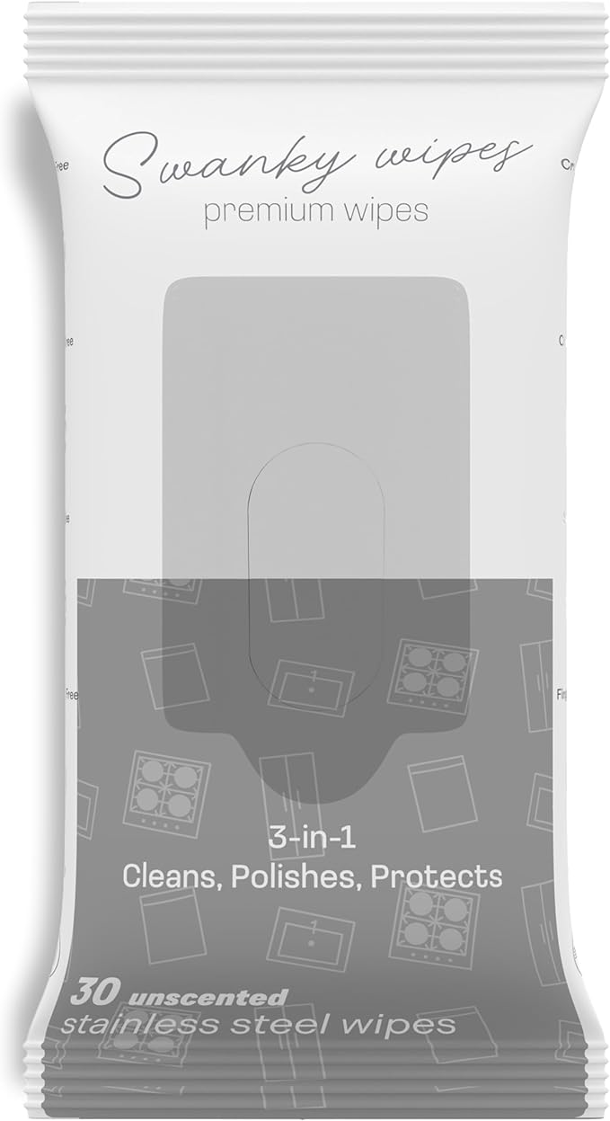 Swanky Stainless Steel Cleaner Wipes by SwankyWipes