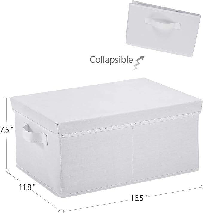 HOONEX Storage Bins with Lids for Organizing, Storage Boxes with 2 Carrying - Image 7
