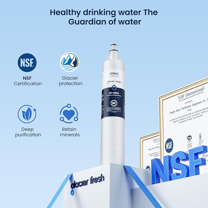 GLACIER FRESH Replacement for RPWFE, RPWF Refrigerator Water Filter, Compatible - Image 7