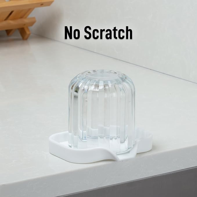 Zulay Kitchen Small Silicone Sponge Holder – Space-Saving Sink Organizer Tray - Image 7