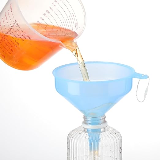 Honeydak 9 Pcs Multi-Purpose Plastic Funnels 4.7 Inch Wide Mouth Funnels - Image 5