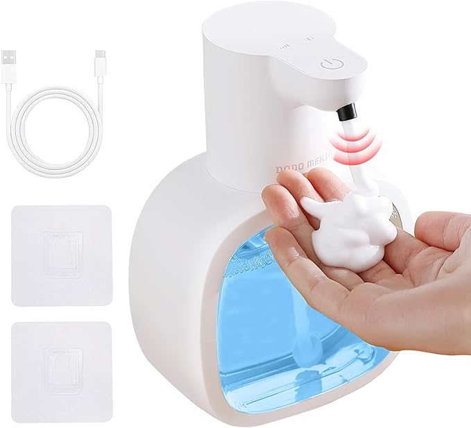 Automatic Foaming Soap Dispenser, 17oz/500ml Touchless Rechargeable by DODOMEKIA