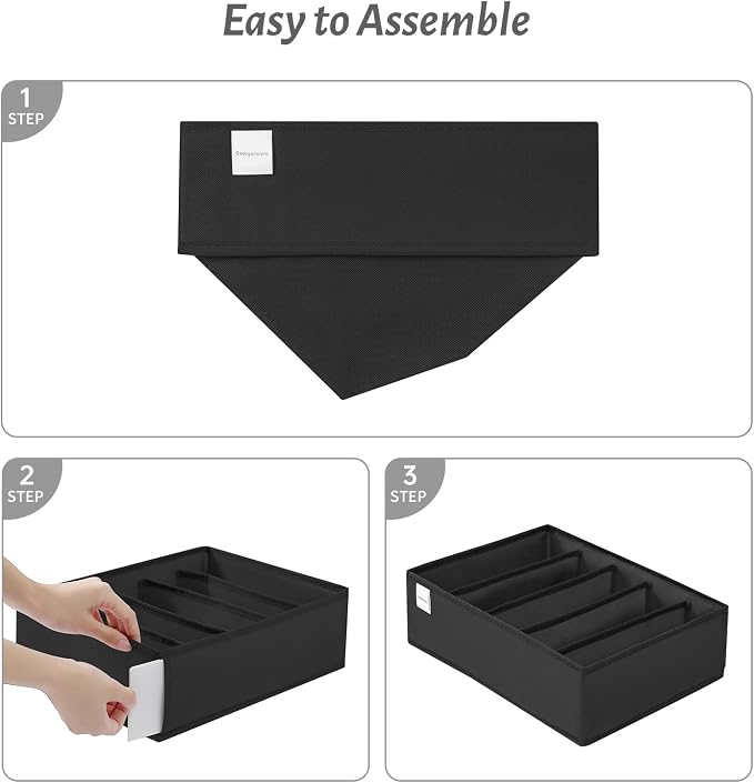 4 Packs T-shirt Drawer Organizers - Image 6