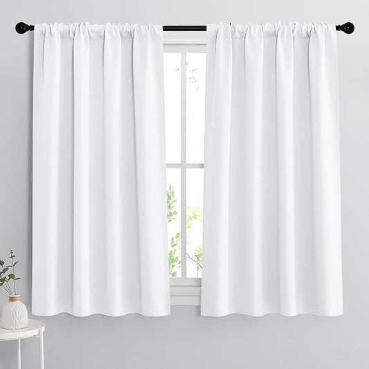 RYB HOME Room Darkening Thermal Insulated Curtains 50% Light Block Curtains by RYBHOME