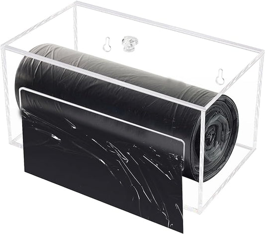 Trash Bag Organizer Dispenser, Acrylic Garbage Bag Holder Dispenser, Trash Bag by Weiai