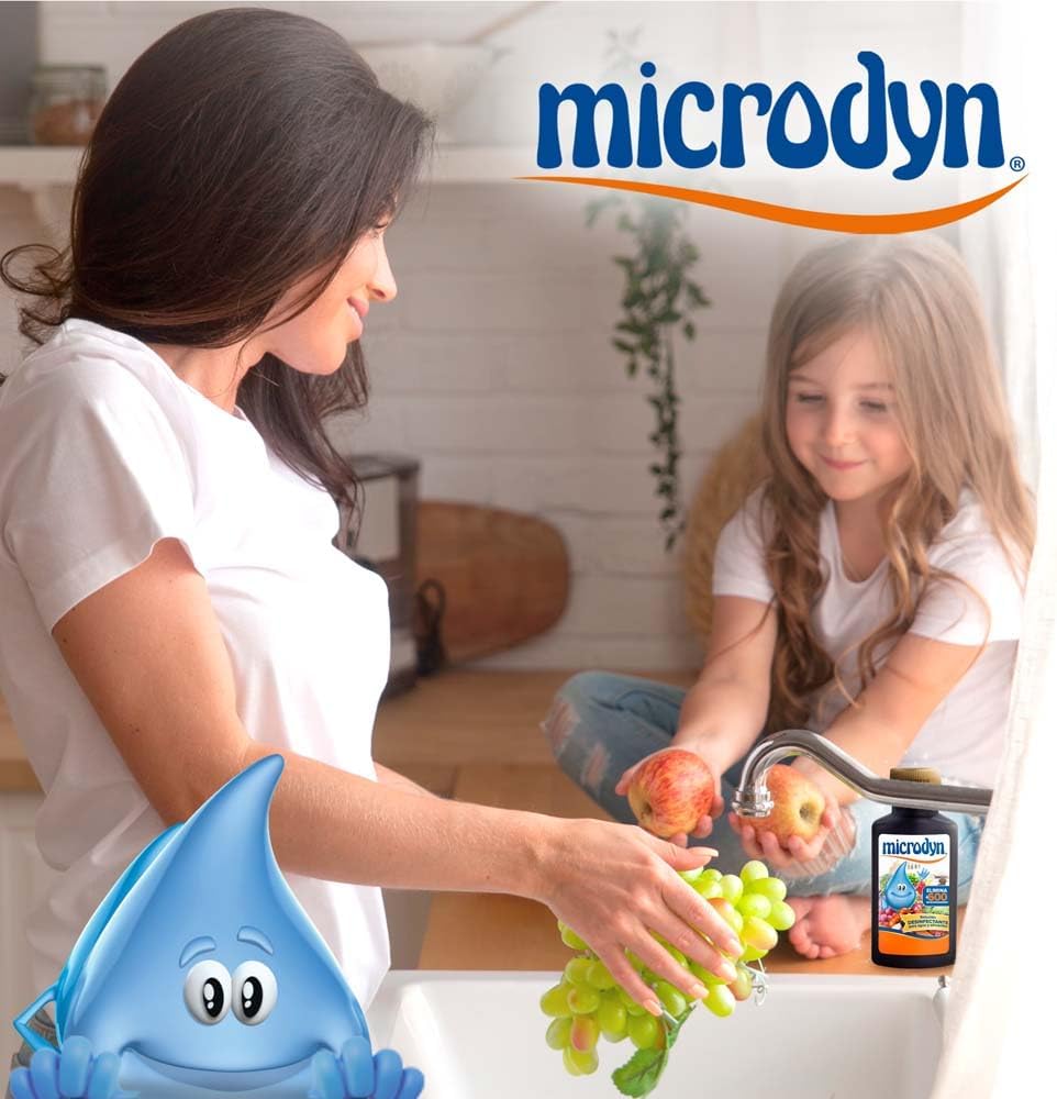 microdyn Desinfecante para agua y alimentos Plata 90ml | Iodine-free, no-rinse formula