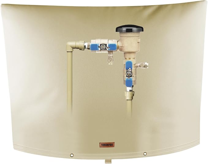 TOHONFOO Backflow Preventer Pipe Insulation Cover by TOHONFOO