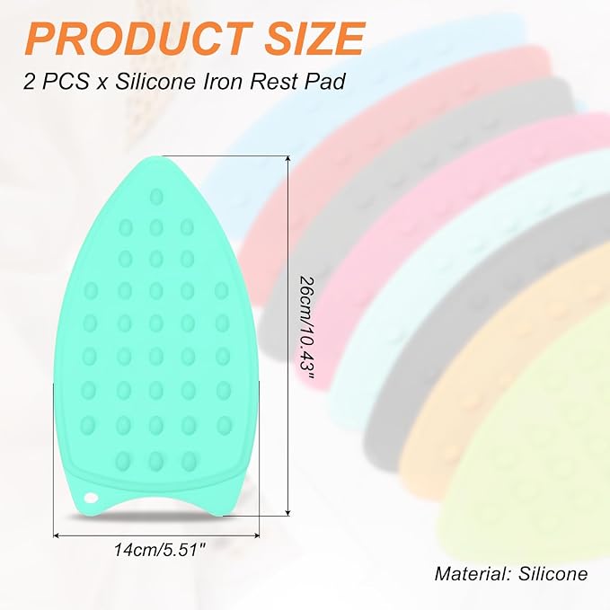PATIKIL Silicone Iron Rest Pad, Lake Blue - Image 2