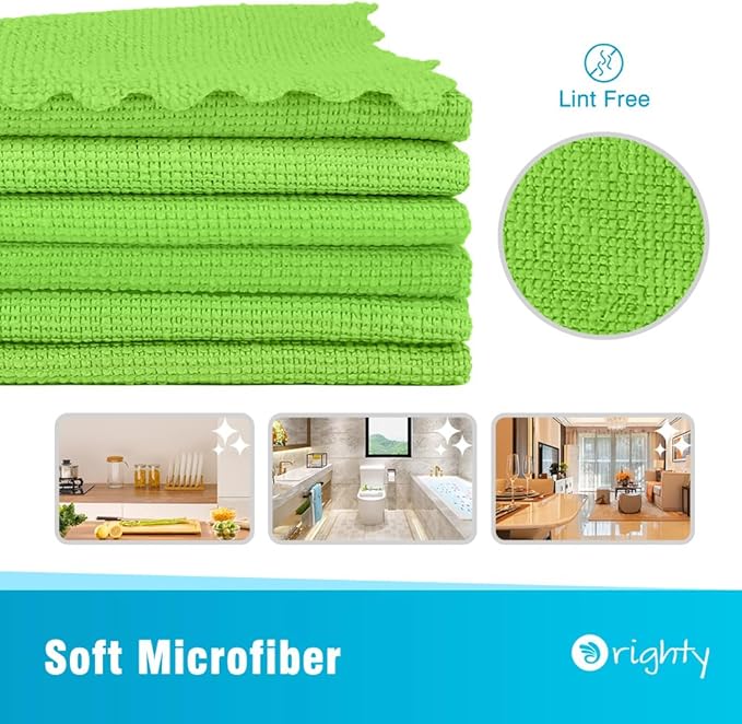 Orighty Microfiber Cleaning Cloth, 24 Pack Highly Absorbent Cleaning Supplies - Image 2