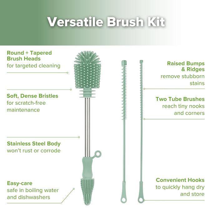 haakaa Silicone Cleaning Brush Kit - Image 4