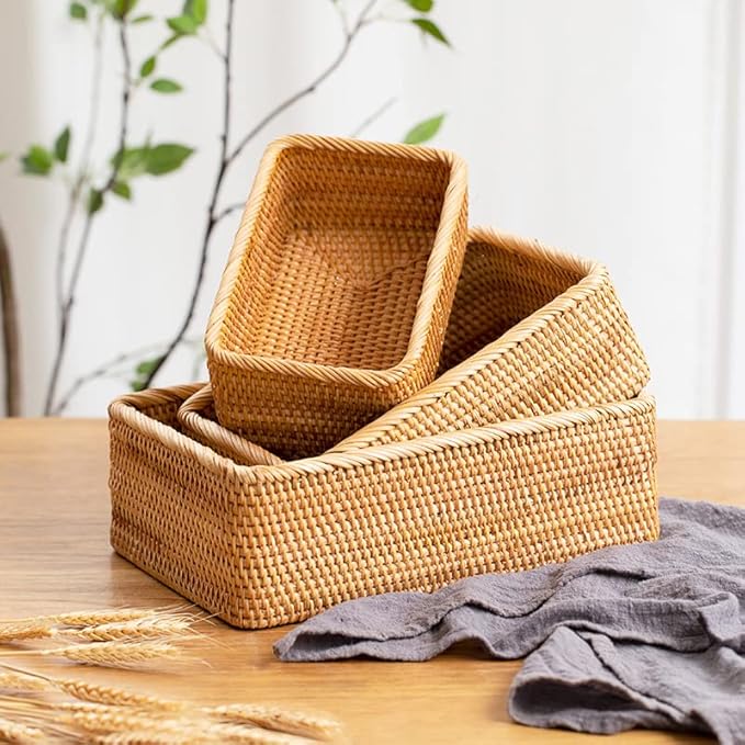Rattan Storage Baskets, Wicker Baskets - Image 3