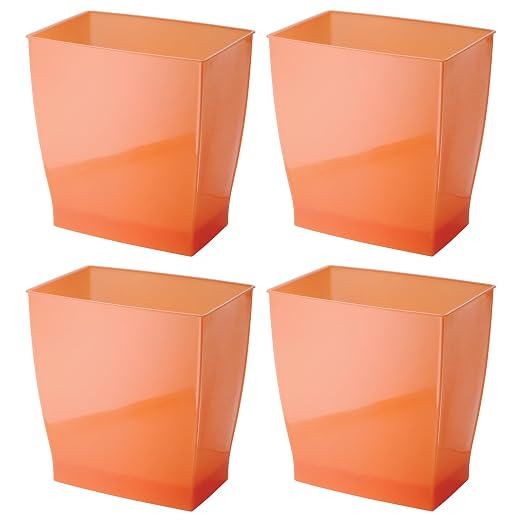 iDesign Small Rectangular Bathroom Trash Cans by iDesign