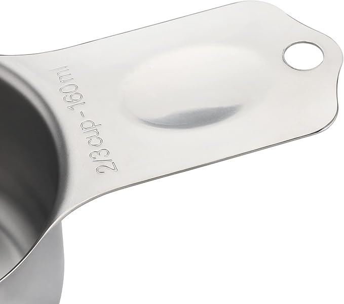 Stainless Steel Measuring Cups Set of 7 Stackable Heavy Duty Measuring Cups - Image 5