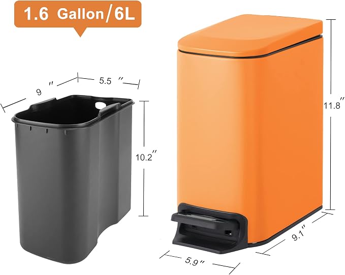Cesun Small Bathroom Trash Can - Image 6