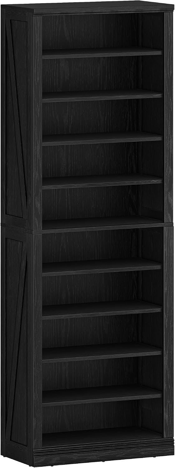 Hzuaneri Shoe Storage Cabinet,10 Tiers Farmhouse Tall Shoe Cubby Organizer
