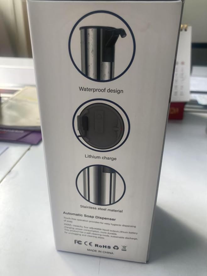 Automatic Soap Dispenser Touchless 11.8oz/350ml Four-Level Adjustable Dispenser - Image 10