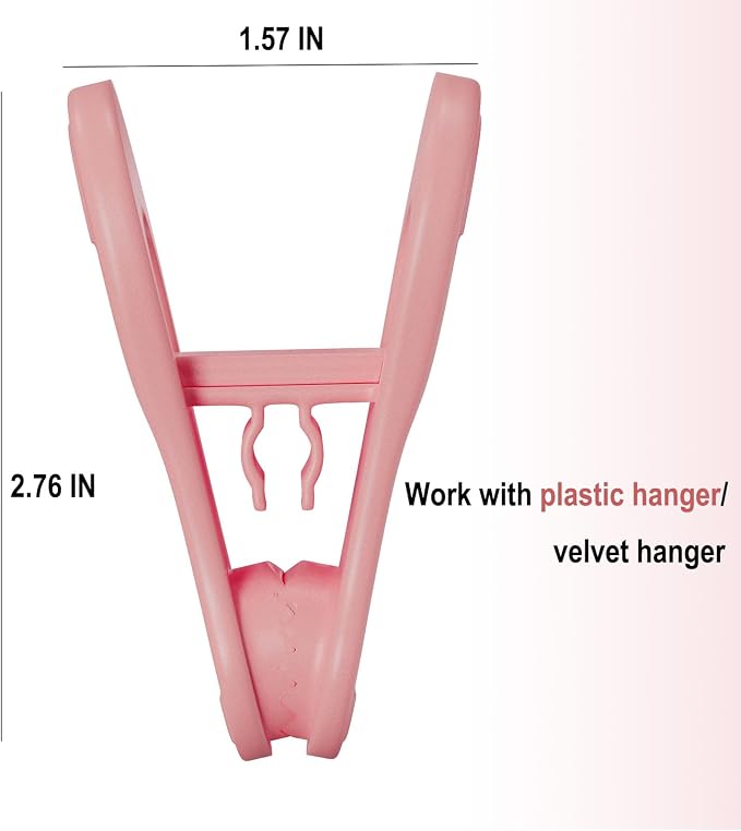 Pink Hangers Clips 60 Pack, Clothes Pins - Image 6