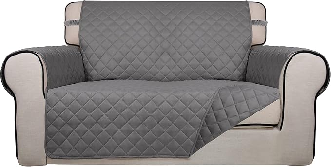 PureFit Reversible Quilted Sofa Cover, Water Resistant Medium Slipcover by PureFit
