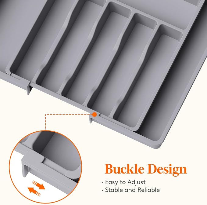 Lifewit Silverware Drawer Organizer and Utensil Organizer Set, Expandable - Image 4