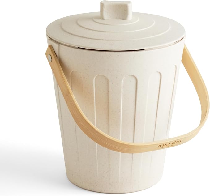 Martha Stewart Indoor Compost Bin | Countertop Composting Bucket by MarthaStewart