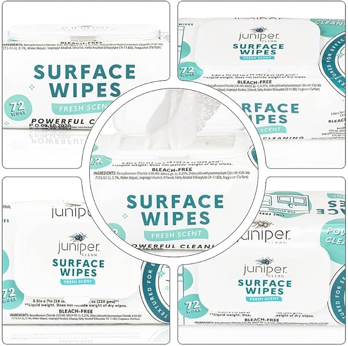 6 Pack Surface Cleaning Wipes Bleach Free, All-Purpose Cleaner - Image 7