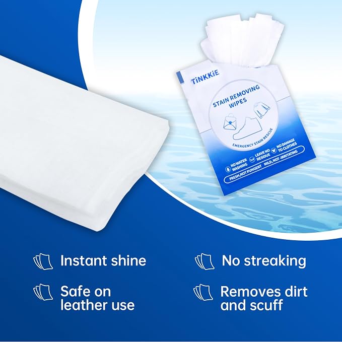 100-Pack Stain Remover Wipes, Portable Clothing Stain Remover Wipes, Instant - Image 2