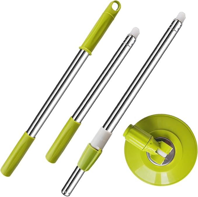 Extended Spin Mop Replacement Mop Handle, Upgraded 60-inch 360 Degrees Rotating by Midremer
