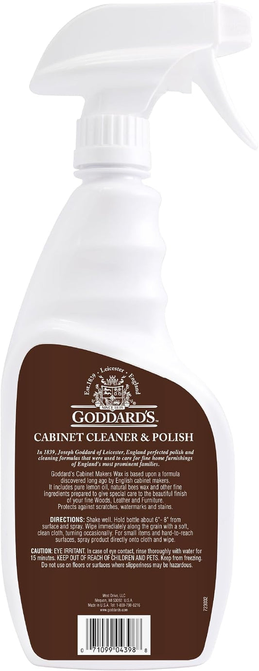 Goddard's Cabinet & Wood Wax Spray, Wood Cleaner & Furniture Polish, Wood - Image 2